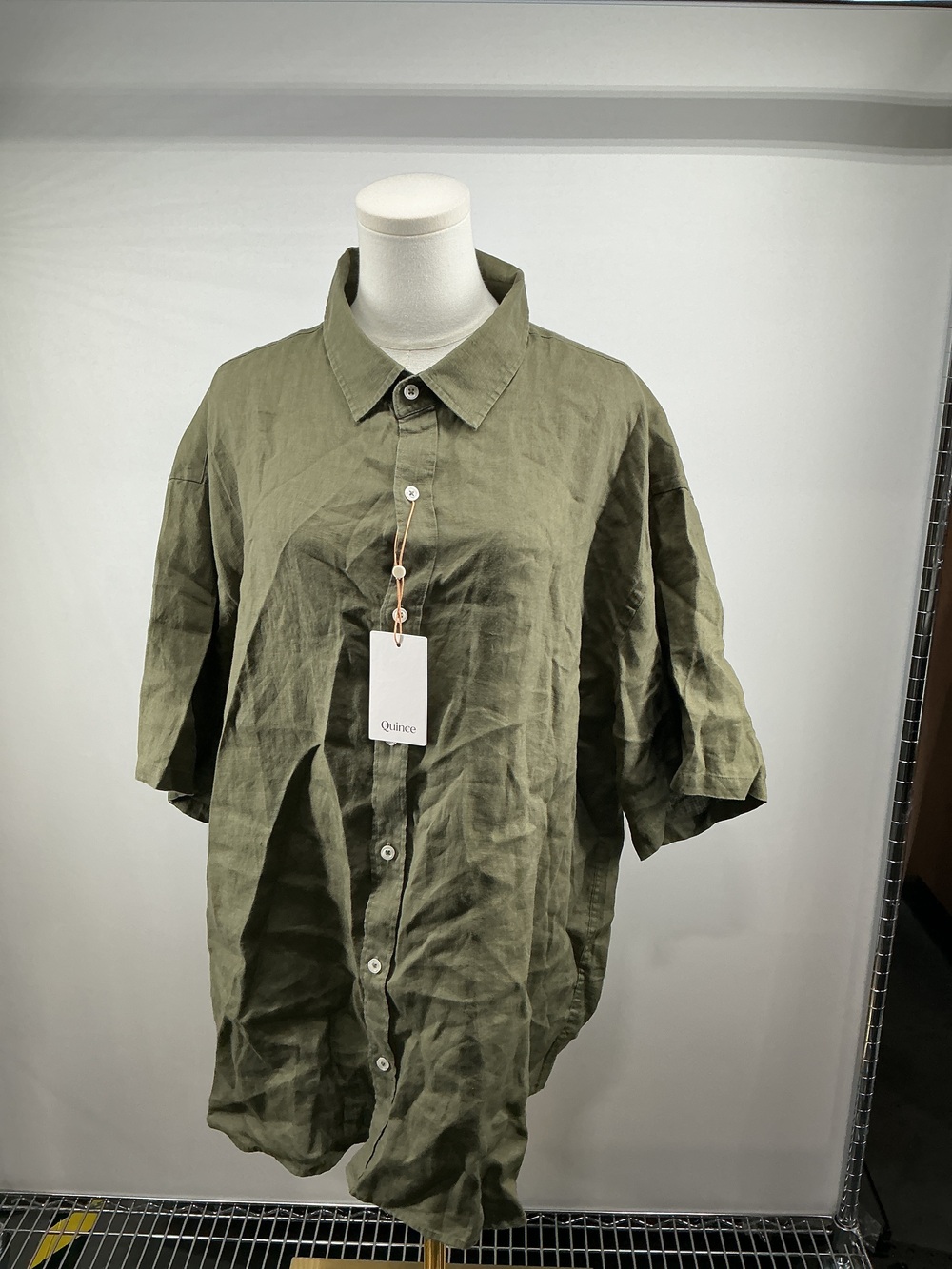 100% European Linen Relaxed Short Sleeve Shirt